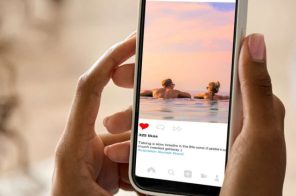 Pessoa segurando celular que exibe uma foto no feed do Instagram, representando o uso de internet 5G.