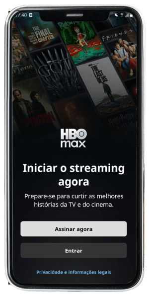 Passo 13 para ativar HBO Max com o seu plano Desktop no celular