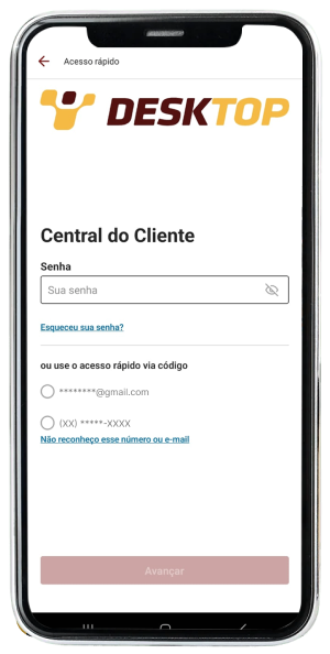 Passo 2 para ativar Disney+ no app da Desktop pelo celular
