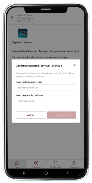 Passo 6 para ativar Disney+ no app da Desktop pelo celular