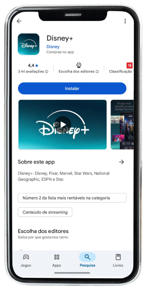 Passo 14 para ativar Disney+ no app da Desktop pelo celular
