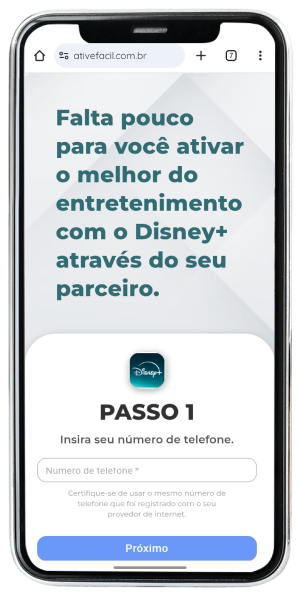 Passo 8 para ativar Disney+ no app da Desktop pelo celular