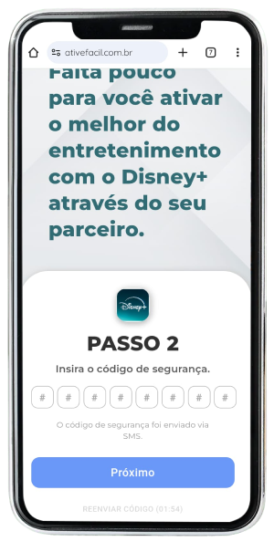 Passo 9 para ativar Disney+ no app da Desktop pelo celular