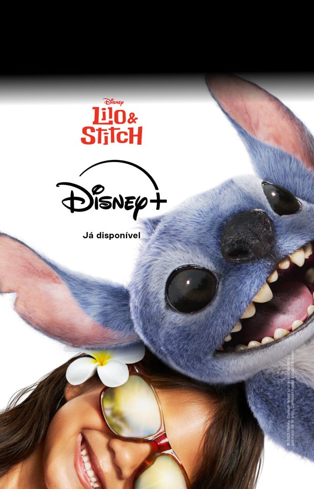 Banner Lilo & Stitch, filme disponível no Disney+ com os planos de internet da Desktop.