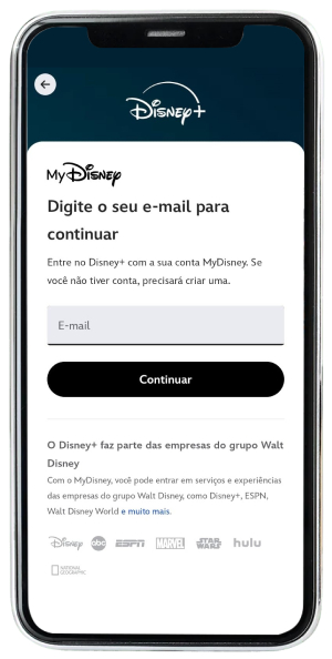 Passo a passo para ativar o Disney+ no app da Desktop pelo celular