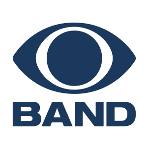 Logo do canal Band TV, disponível em planos da Desktop Internet.