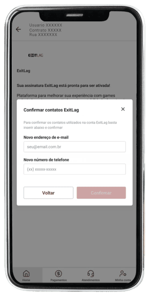 Passo 6 para ativar ExitLag no app da Desktop pelo celular