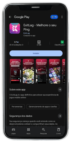 Passo 14 para ativar ExitLag no app da Desktop pelo celular