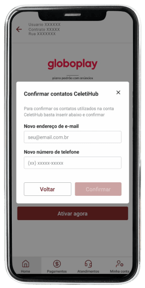 Passo 6 para ativar Globoplay no app da Desktop pelo celular