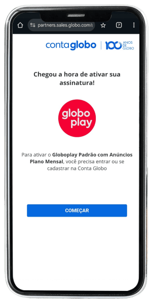 Passo 9 para ativar Globoplay no app da Desktop pelo celular