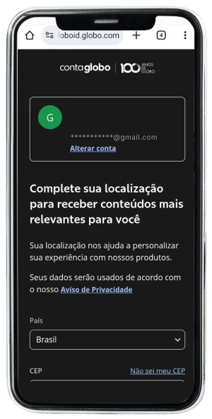 Passo 16 para ativar Globoplay no app da Desktop pelo celular