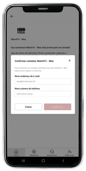 Passo 6 para ativar HBO Max no app da Desktop pelo celular