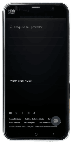 Passo 16 para ativar HBO Max no app da Desktop pelo celular