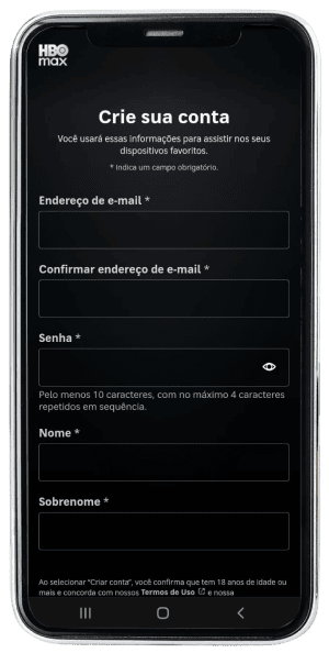 Passo 18 para ativar HBO Max no app da Desktop pelo celular