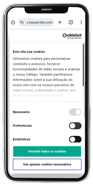 Passo 8 para ativar Kaspersky no app da Desktop pelo celular