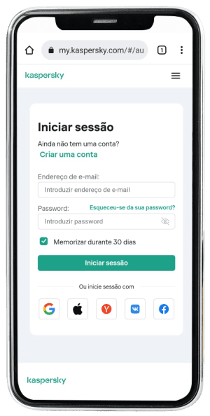 Passo 9 para ativar Kaspersky no app da Desktop pelo celular