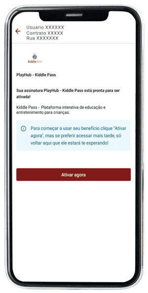 Passo 5 para ativar Kiddle Pass no app da Desktop pelo celular