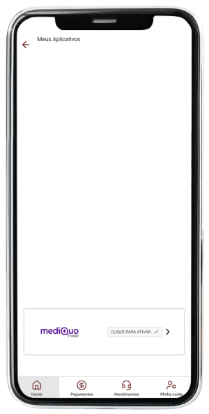 Passo 4 para ativar MediQuo no app da Desktop pelo celular