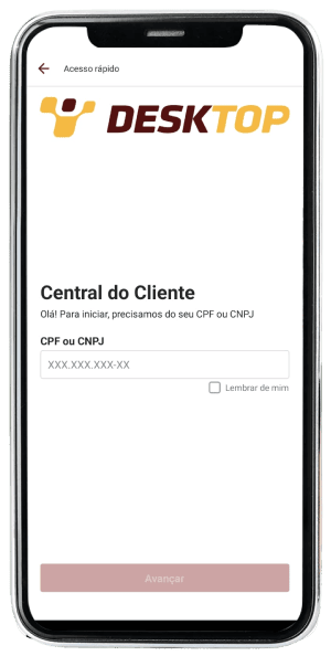 Passo 1 para ativar Monicaverso no app da Desktop pelo celular