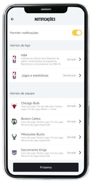 Passo 21 para ativar NBA Team Pass no app da Desktop pelo celular