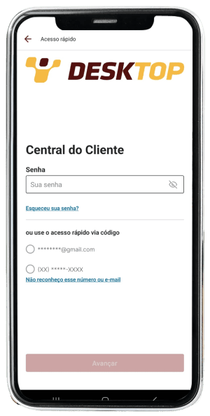 Passo 2 para ativar Watch no app da Desktop pelo celular