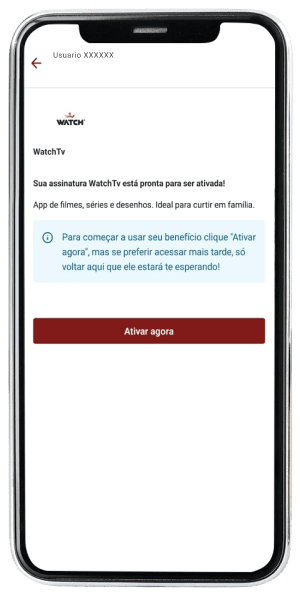 Passo 5 para ativar Watch no app da Desktop pelo celular
