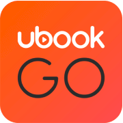 Logo do Ubook Go, app de ebooks e audiobooks parceiro da Desktop Internet.