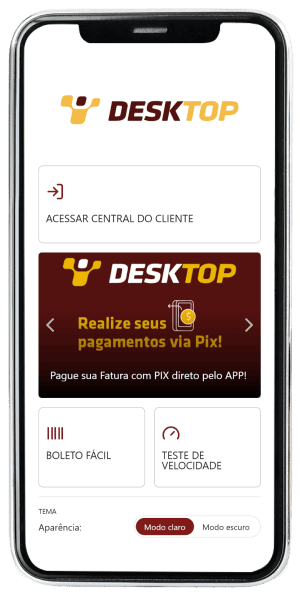 Passo 1 para ativar o app da Desktop pelo celular
