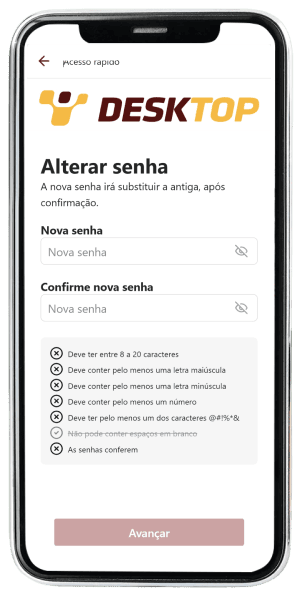Passo 5 para ativar o app da Desktop pelo celular
