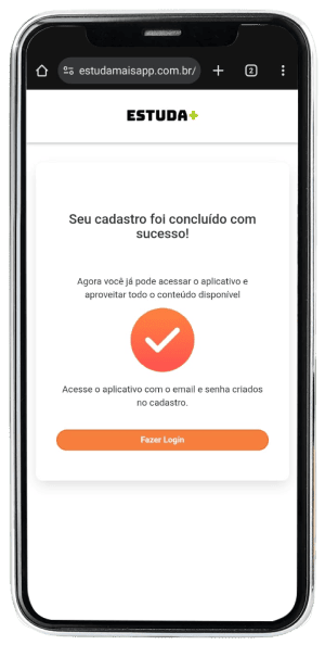 Passo 3 para ativar Estuda+ pelo celular