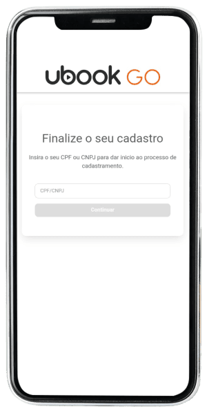 Passo 1 para ativar o app Ubook Go pelo celular
