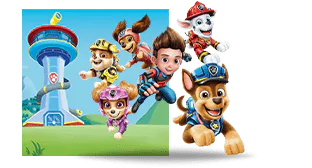 Imagem do desenho Patrulha Canina que está disponível para assistir por meio do aplicativo WATCH BR